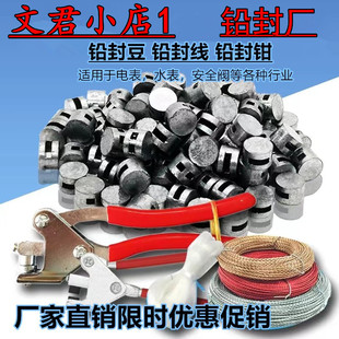 防盗铅封豆水电表铅封豆双股电表铅封线铁线铜线钢线铅封钳子刻字