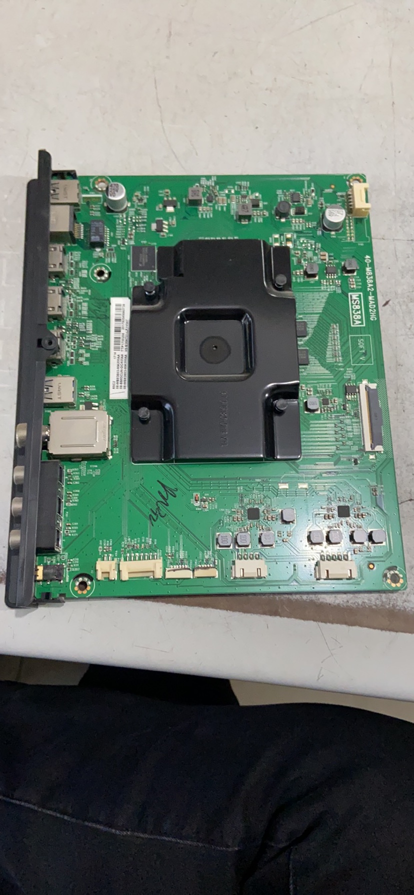 原装 TCL 65C2 主板 40-M838A2-MAB2HG 屏 LVU650NE3L 碎屏拆机