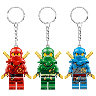 钥匙扣环背书包第17季 幻影忍者劳埃德凯杰寇赞挂件人仔积木玩具