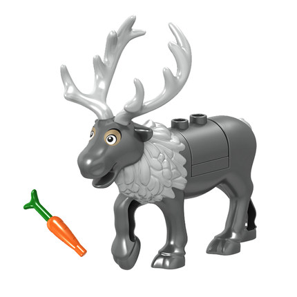 动物 reindeerpb01 圣诞节驯鹿 麋鹿 41066拼装益智积木玩具H001