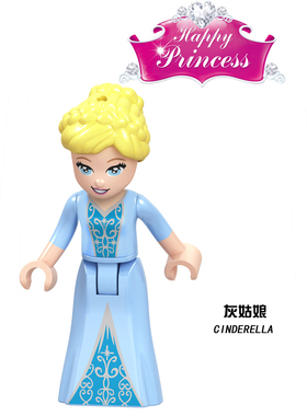 dp051 灰姑娘辛德瑞拉 41154 41159 迪斯尼女孩 人仔拼装积木玩具