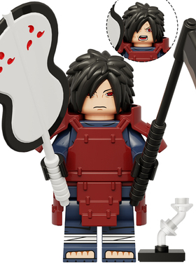 忍者K2108宇智波斑第三方儿童男孩益智拼装积木人仔玩具礼物模型