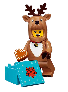 71034第23季抽抽乐圣诞KM66049驯鹿人拼装男女孩积木人仔儿童玩具