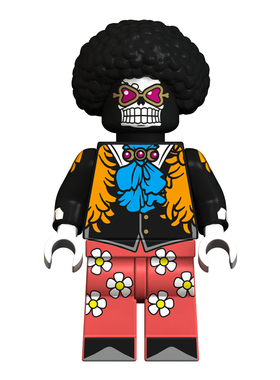 海贼王航海王人仔XP102布鲁克第三方益智儿童拼装积木玩具礼物