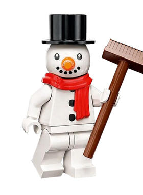 71034第23季抽抽乐圣诞KM66048雪人拼装男孩益智积木人仔玩具