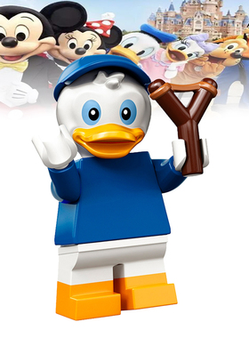 抽抽乐迪斯尼2 71024 人仔拼装WM744杜儿蓝鸭唐老鸭积木男孩玩具