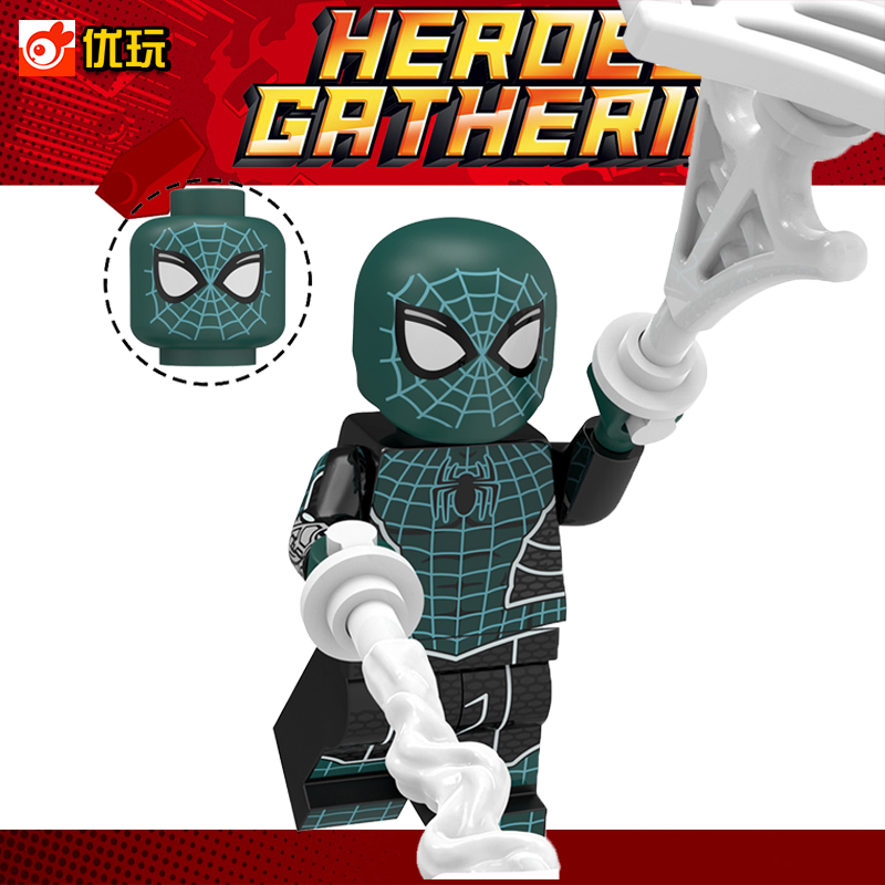 积木人仔超级英雄XP211蜘蛛侠恐惧本源战衣复仇者联盟拼装玩具