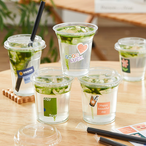 冰粉打包杯子烧仙草水果捞打包盒