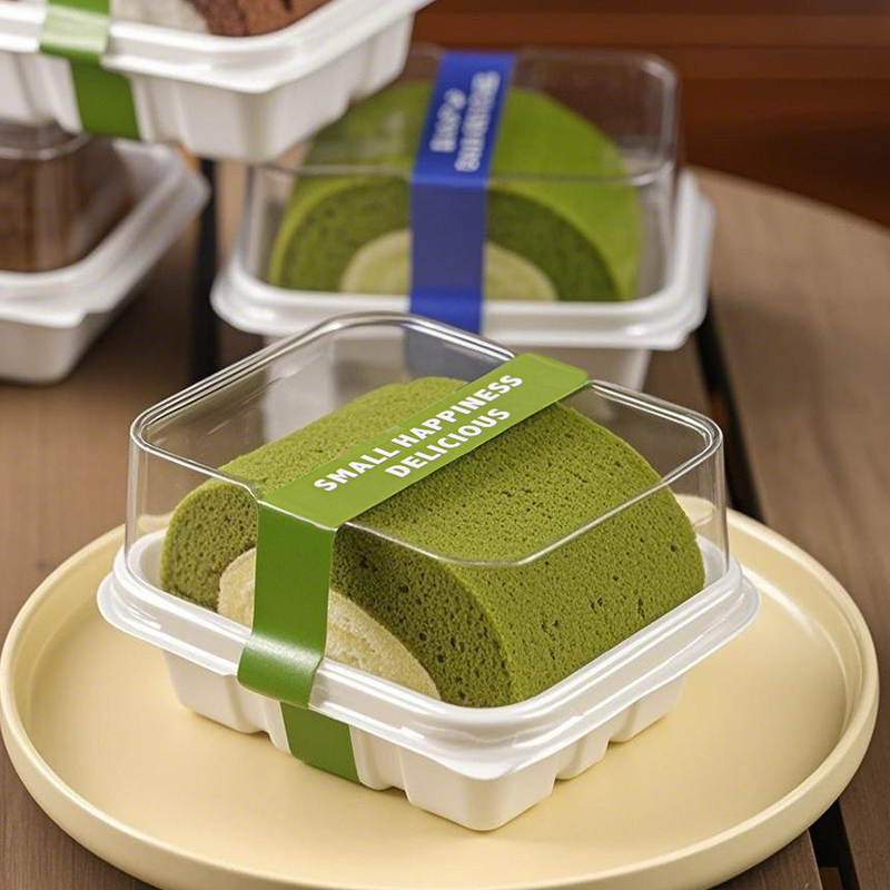 蛋糕卷包装盒切块毛巾棉被