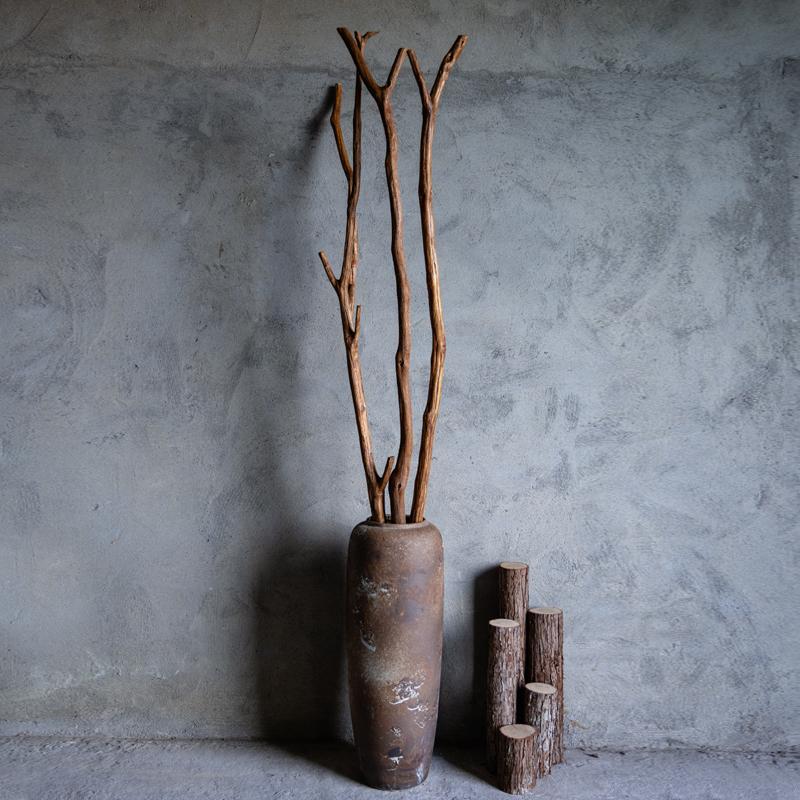 装饰天然材料挂衣隔断挂件木棍杆复古手工服装店枯树实木树枝枯木