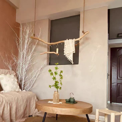 树枝干造型装饰原木枯枝真衣挂树枝带去皮树干天然衣帽架钩子壁挂