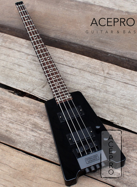 Acepro 4弦无头琴 电贝斯 便携Bass 黑色 AB-100