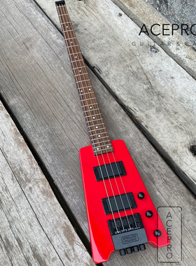Acepro 4弦无头琴 电贝斯 便携Bass 红色 AB-100