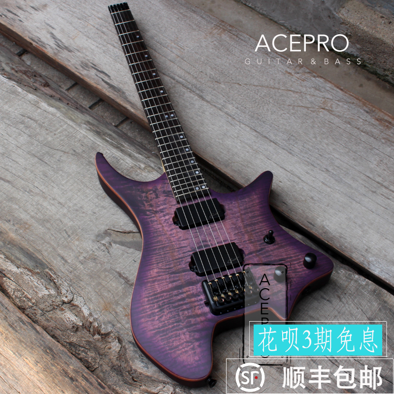 Acepro Electric Guitar Headless guitar 24 Metal Rock Electric Guitar Novice Entry-level Portable travelin the Musical Instruments/Guitar/Piano/Fitting , Western musical instruments , Western stringed instruments , Guitar-Electric Guitar  category - from Buy2taobao.com to provide professional Taobao agent buy service