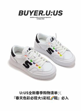 换季断码特价US一脚蹬童鞋春季新款男女童防滑板鞋学生休闲鞋潮牌