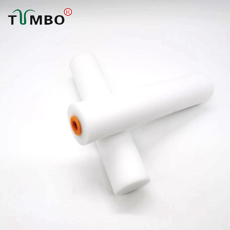 工厂直销高密度6寸平头油性海绵滚筒刷耐溶剂补漆修边无死角专用