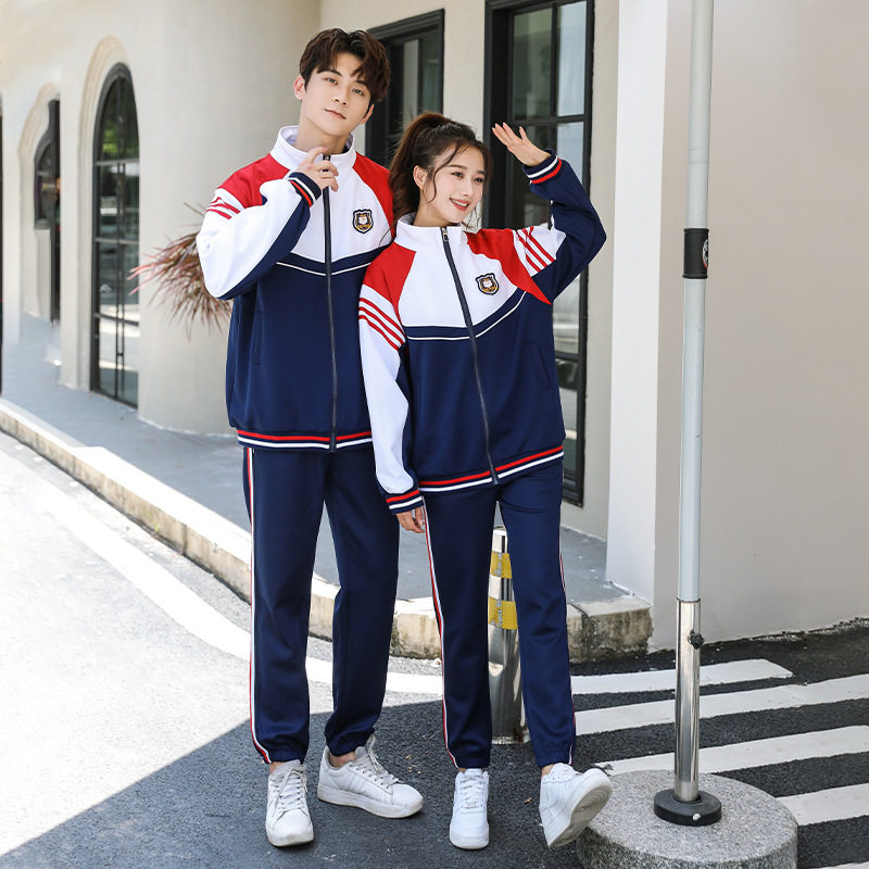 初中学生校服运动会开幕式运动服班服休闲户外套装女款两件套秋装