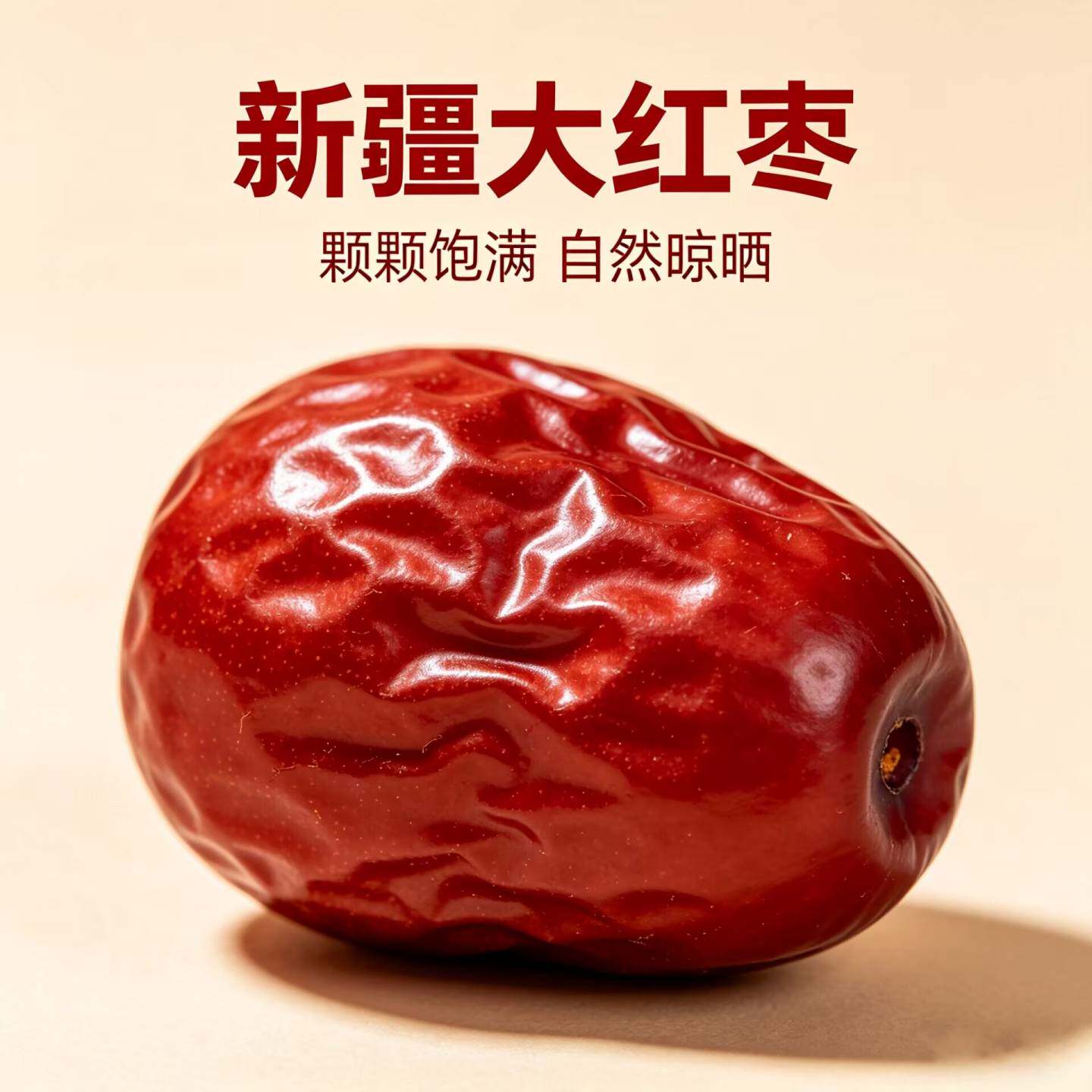 红枣新疆特产若羌红枣500g灰枣红枣干非阿克苏和田大枣子干货零食