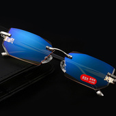 老花眼镜超轻舒适防蓝光中老年高清老人老花镜 无框男女款 新款 时尚