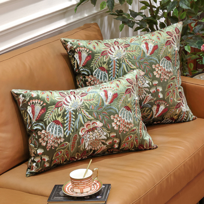 天使雅儿抱枕靠垫精织刺绣轻奢