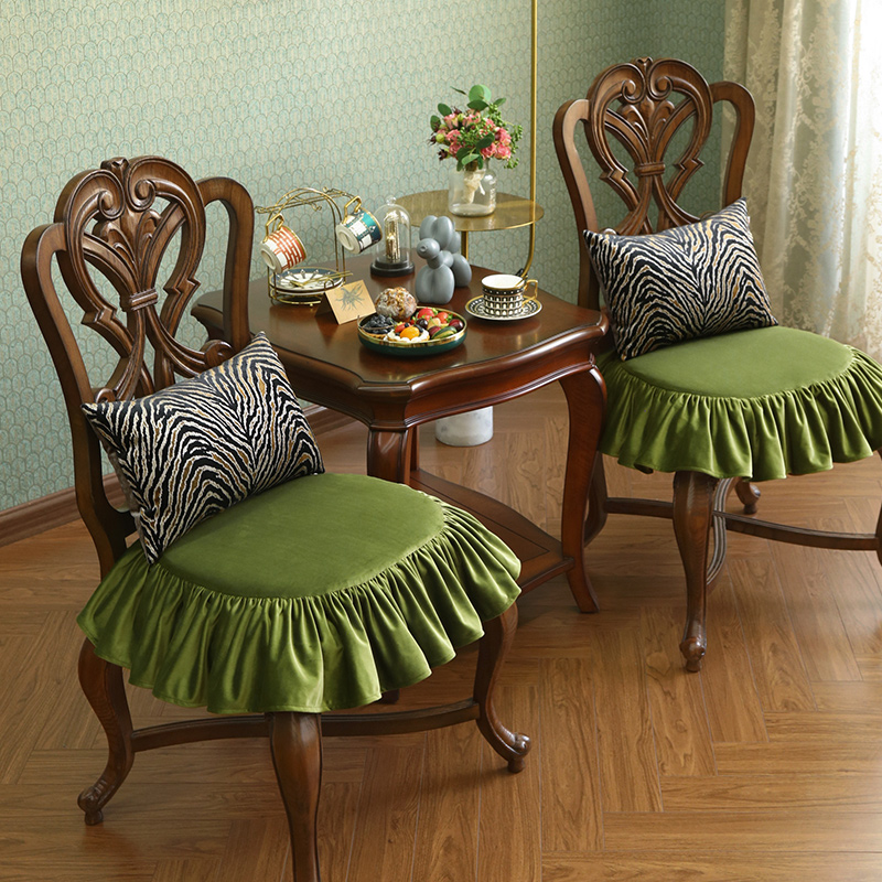 天使雅儿防滑透气餐椅垫欧式