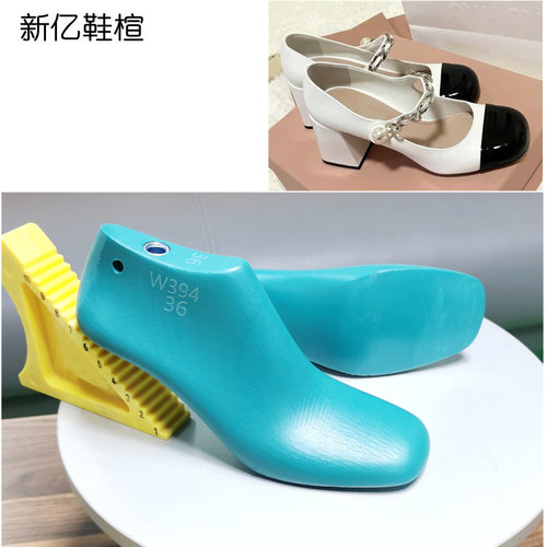 中跟玛丽珍小皮鞋楦头跟高7CM