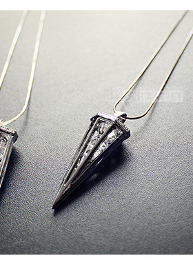 欧美配饰金属水钻百搭长款毛衣链