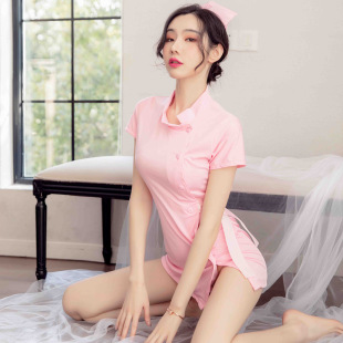 蜜桃猪猪小胸内衣职业套装护士服装短裙制服睡衣女性感睡裙诱惑