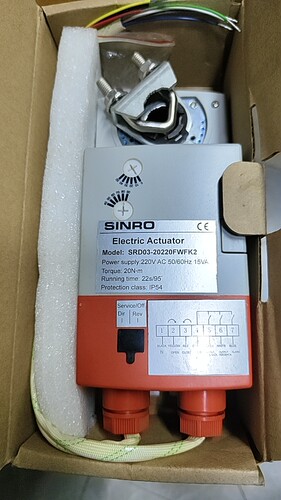 SINRO Damper Actuator SRD03-20220FWFK2 阻尼器执行器金创同款