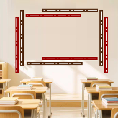 学校教室黑板报边框条毛毡布墙贴
