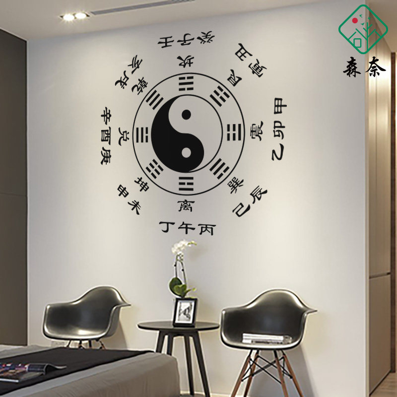太极两仪四象八卦图风水学起名玄学创意背景墙贴纸防水贴画贴花 - 小编推荐 - WePost 全民代运 - 马来西亚中国淘宝代运与集运专家