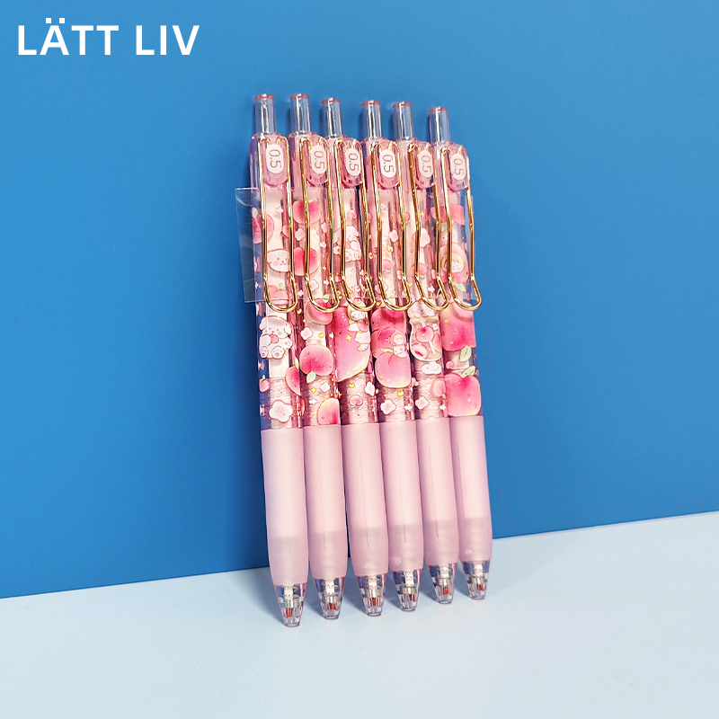 LATTLIV蜜桃甜派按动中性笔