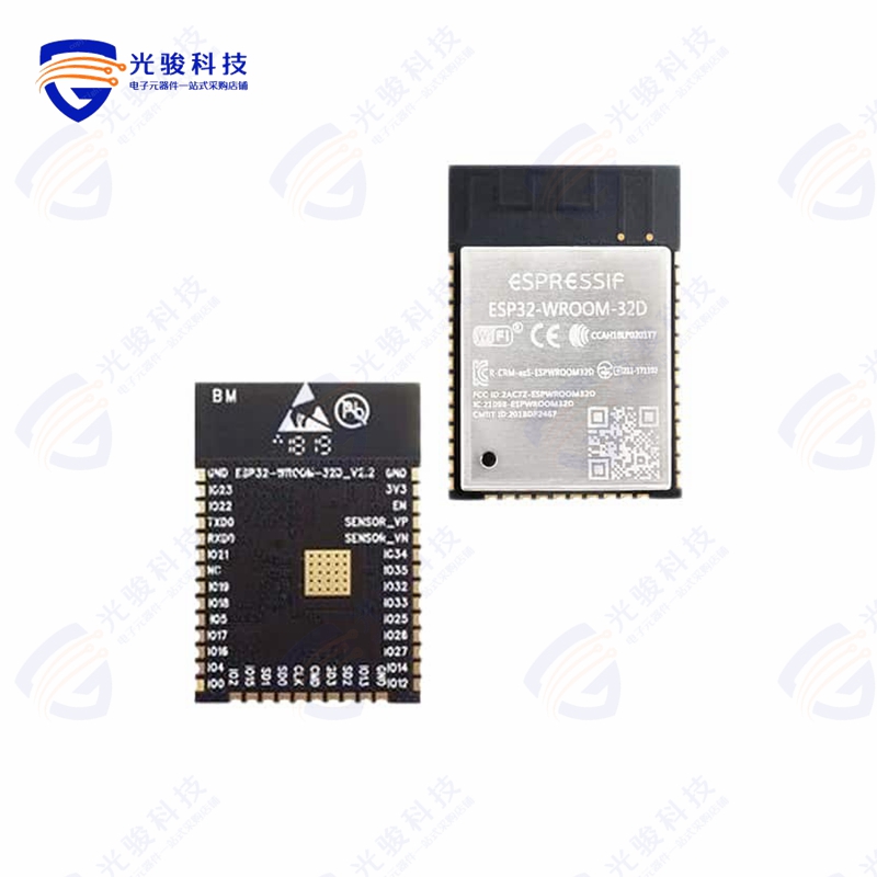 ESP32-WROOM-32D-N8《RX TXRX MOD WIFI TRACE ANT SMD》