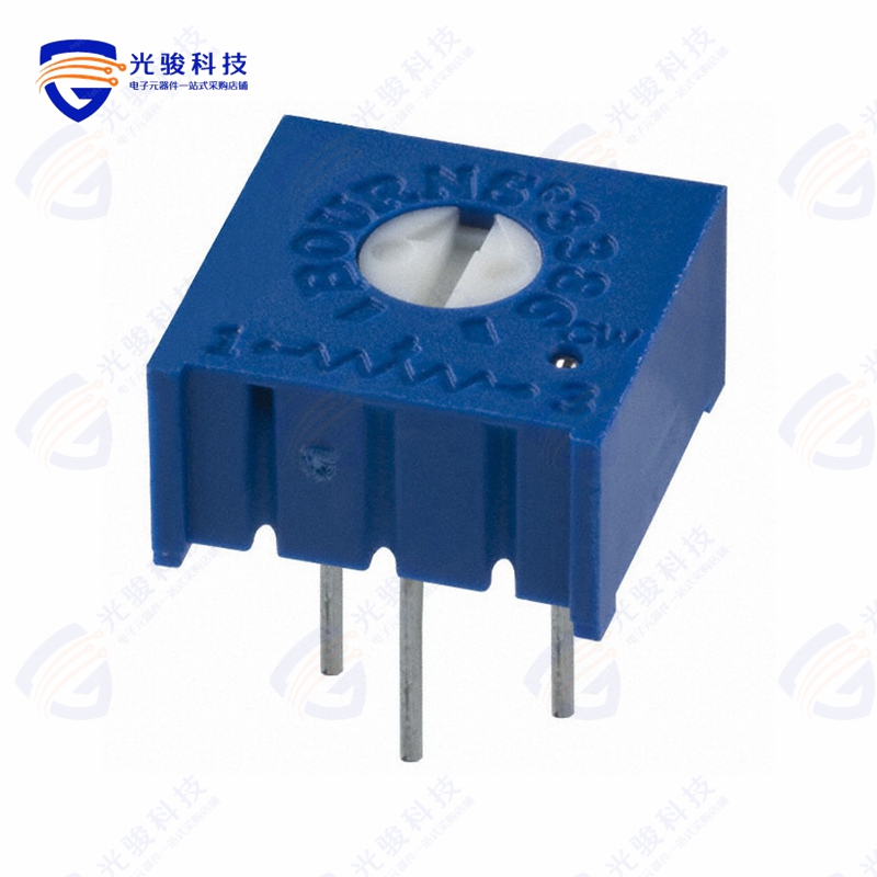 3386Y-1-103《TRIMMER 10K OHM 0.5W PC PIN TOP》