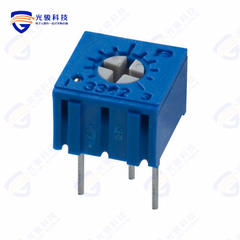 3362P-1-103《TRIMMER 10K OHM 0.5W PC PIN TOP》