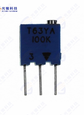 T63YA104KT20《TRIMMER 100KOHM 0.25W PC PIN TOP》