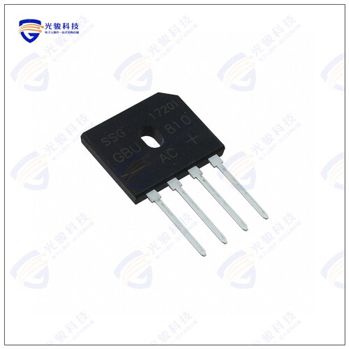 GBU810G晶体管BRIDGE RECT 1PHASE 1KV 8A GBU