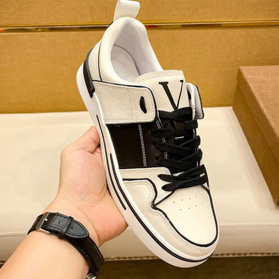 欧洲站舒适耐穿低帮英伦板鞋真皮