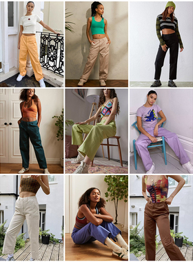 外贸原单 San*ta Cr*uz & UO 独家 Nolan 奇诺裤 直筒裤长裤9分裤