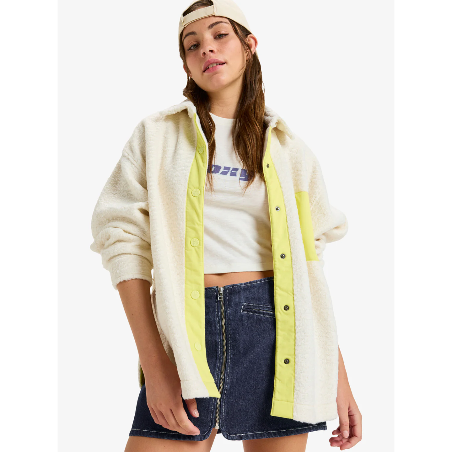 外贸原单Rox*y俏皮拼色滚边宽松保暖翻领口袋抓绒衬衫外套 A 2872,女装/女士精品,卫衣/绒衫,淘宝优惠券,粉丝福利购,淘宝优惠卷