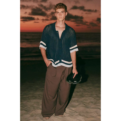 UO标准布Jas*on宽松褶皱长裤