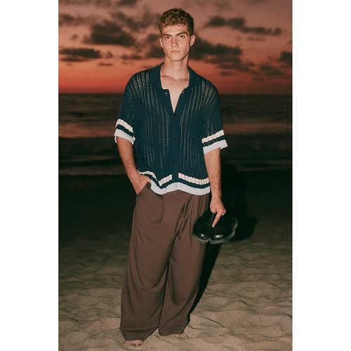 UO标准布Jas*on宽松褶皱长裤