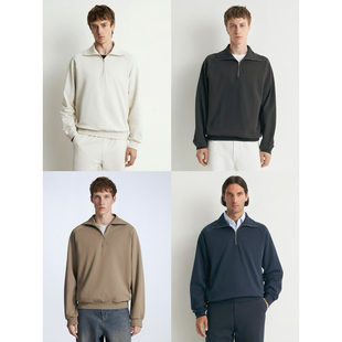 外贸原单LIM*E男款纯色直筒剪裁休闲百搭拉链卫衣2078-798 1794