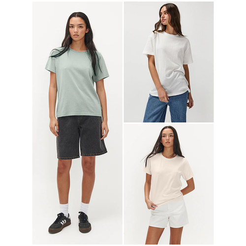 外贸原单 Ghanda Candice T恤 -基本款 蓝杏白