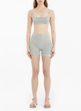 外贸原单RUV*E 平角短裤 基本款 黑白蓝三色内搭打底针织短裤叠穿