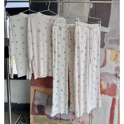 柔软大弹力睡衣睡裤套装