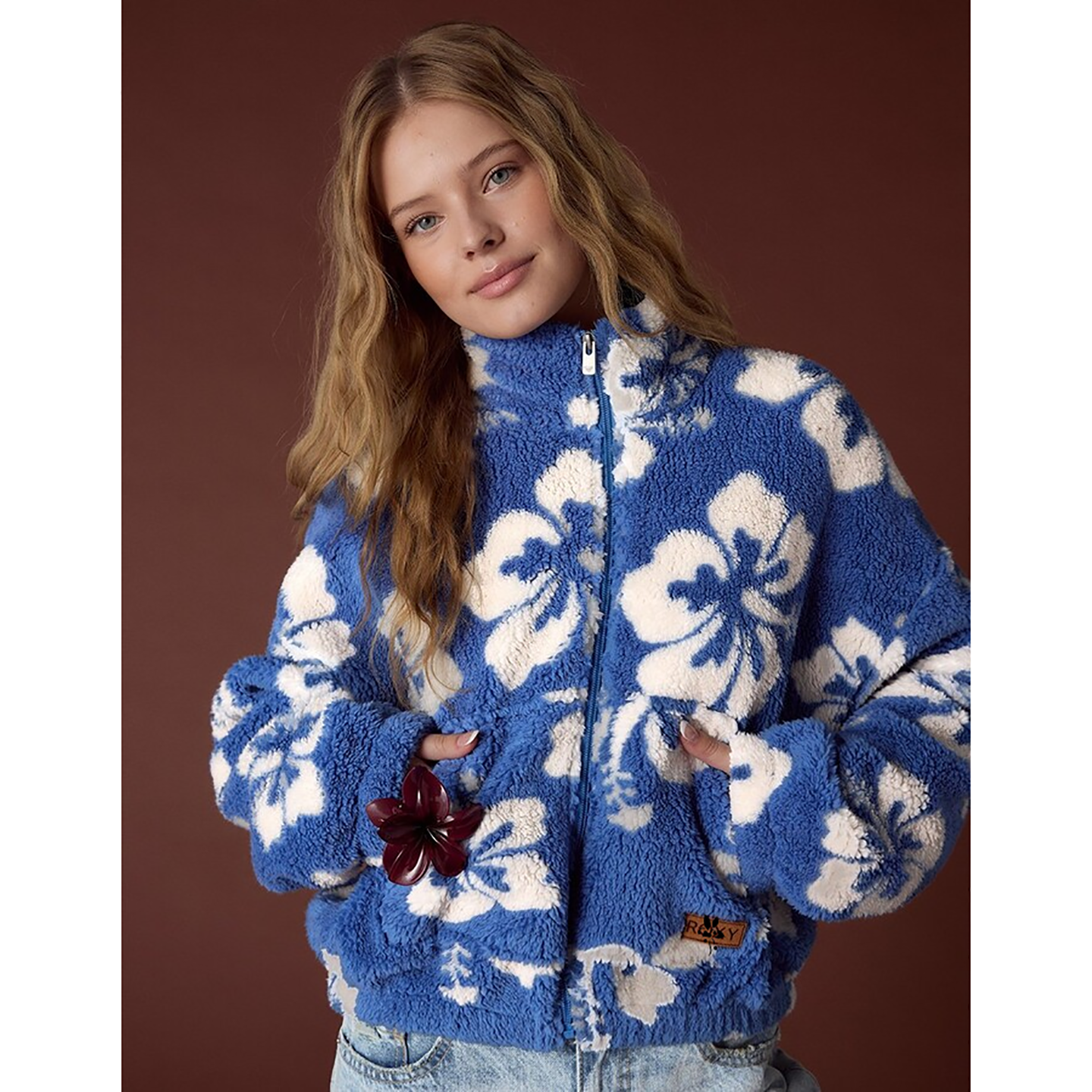 外贸原单Rox*y天幕繁花全拉链外套保暖加厚羊羔绒抓绒卫衣B8 2854,女装/女士精品,卫衣/绒衫,淘宝优惠券,粉丝福利购,淘宝优惠卷