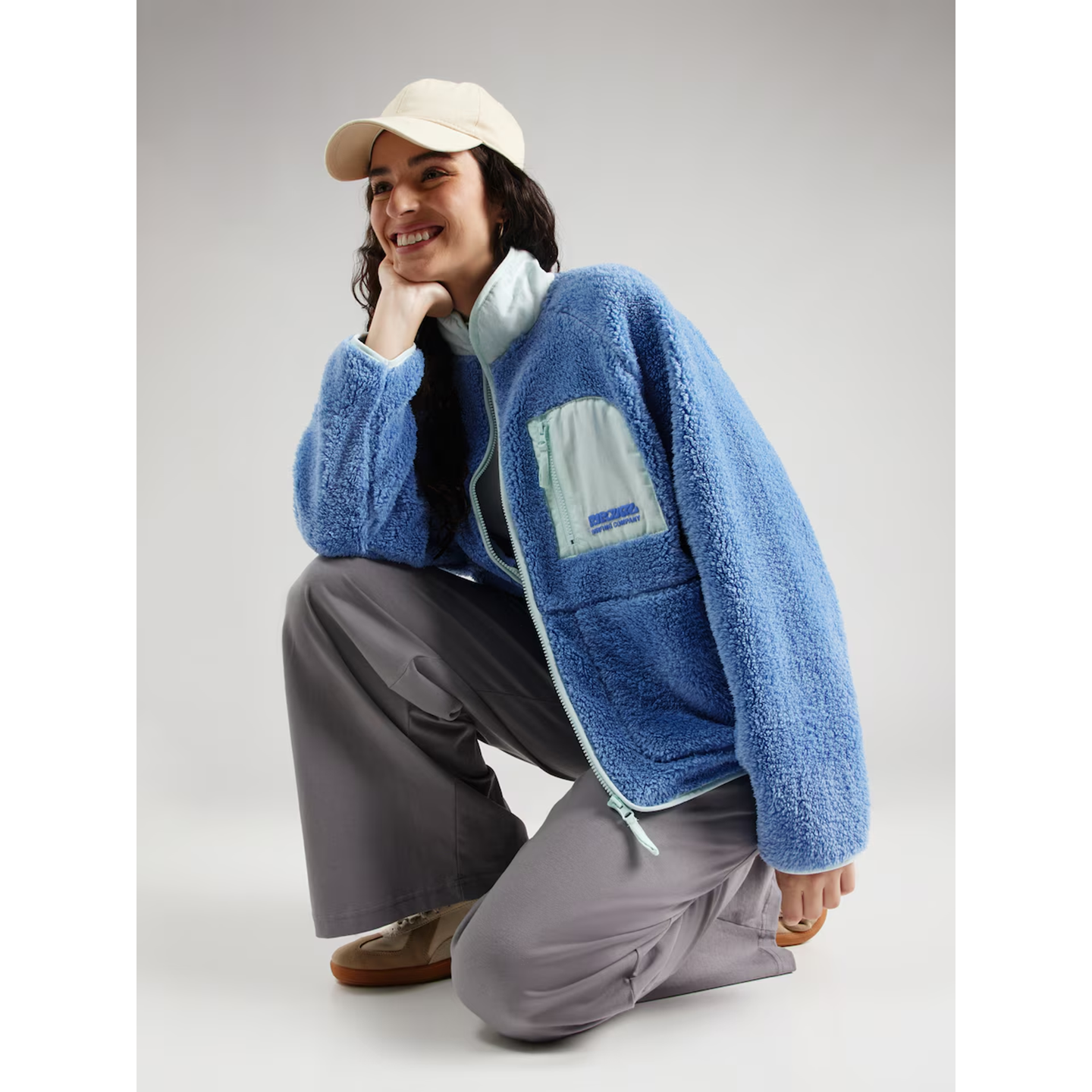 复古休闲保暖摇粒绒外套