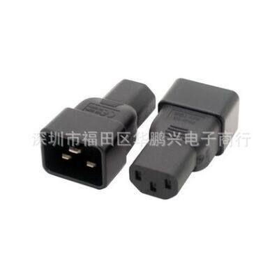 PDU/UPS转换插头 IEC320-C13转C20 10A转16A 电源品字接头WA-0088
