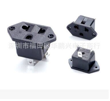 WD-601-1可固定瑞士嵌入式桌面插座 巴西卡入式插座 美式国标插座